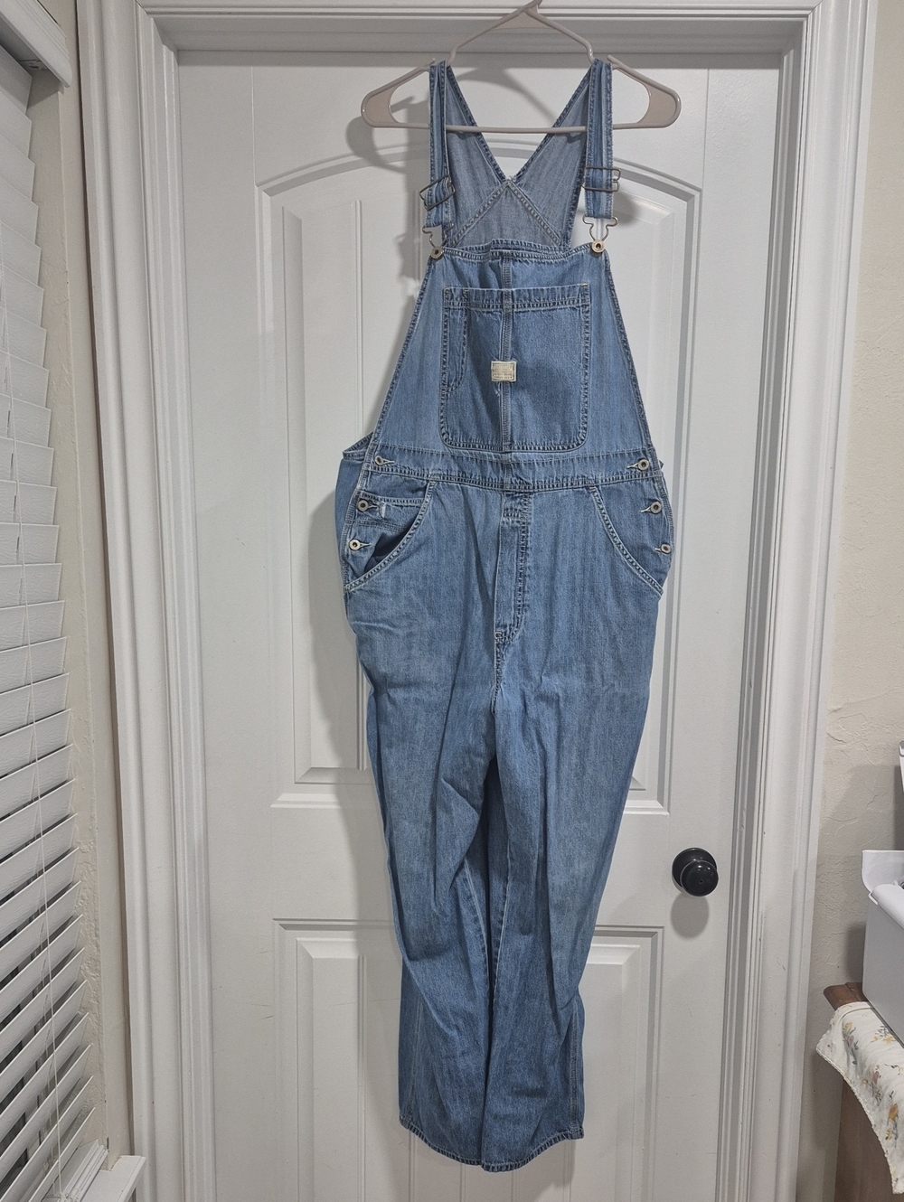 Old Navy Light Blue Denim Relaxed Overalls